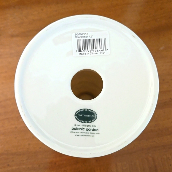 Portmeirion Botanic Garden Pansy Candle Stick Candleholder EUC - Picture 5 of 8